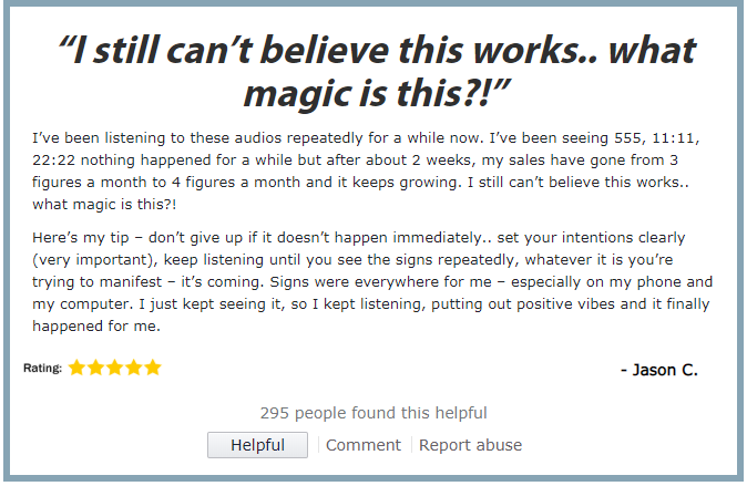 Manifestation Magic customer review