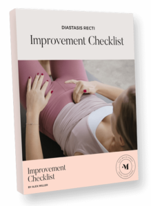 diastasis improvement checklist
